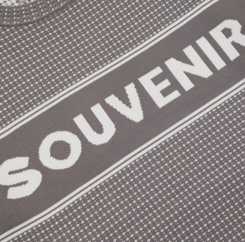 Souvenir Jacquard Sweater - Cool Grey
