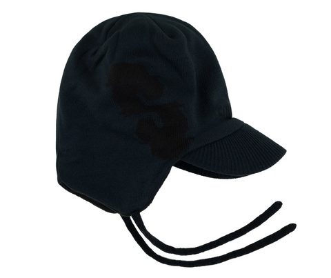 Souvenir Knit Visor Cap - Black
