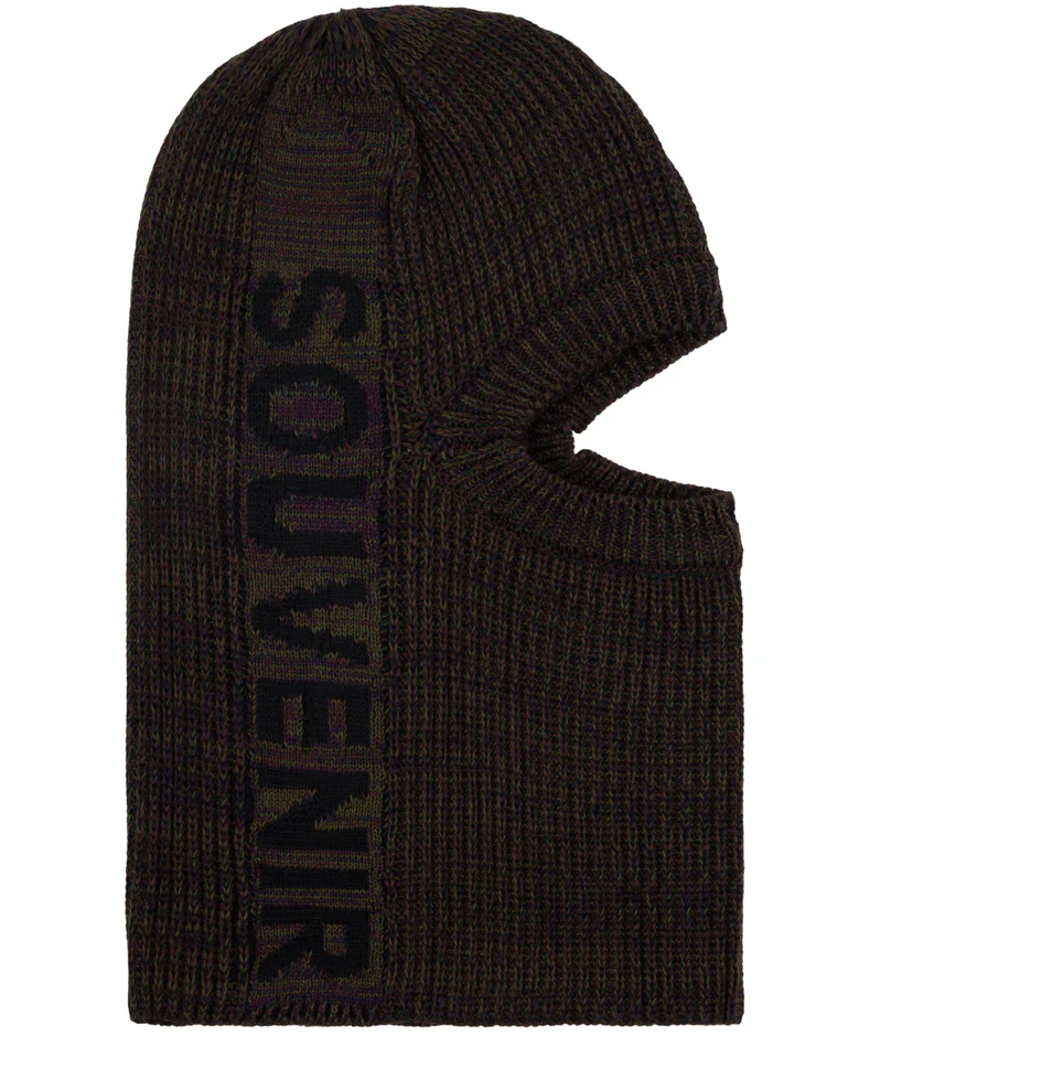 Souvenir Multi Yarn Burglar Mask - Chocolate