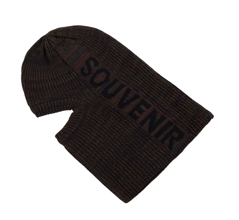 Souvenir Multi Yarn Burglar Mask - Chocolate