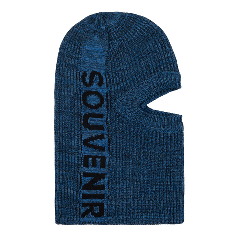 Souvenir Multi Yarn Burglar Mask - Blue