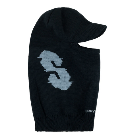 SouvenirKnit Visor Facemask Mask - Black