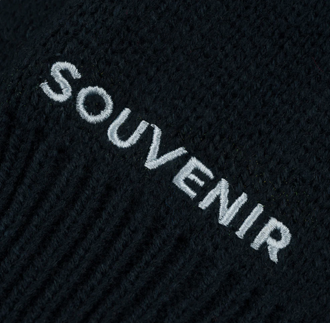 SouvenirKnit Visor Facemask Mask - Black