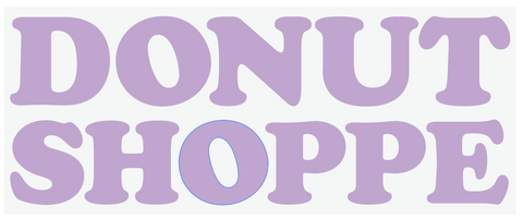 STACKED LOGO 6" - DONUT SHOPPE STICKER