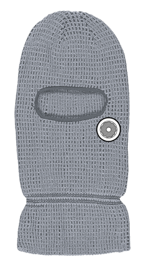 DS ICON GANG - RIBBED BALACLAVA - GREY