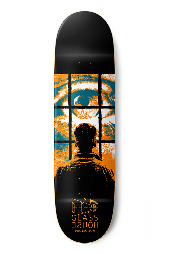 GLASS HOUSE EYE WITNESS -BLACK ORANGE  BOARD - 8.5