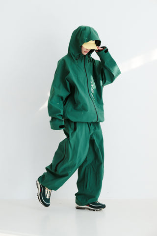 BSRabbit hooded 3L Seam sealing Jacket green