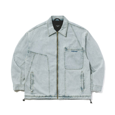 BSRabbit x Drink Sexy wax real denim collar jacket light blue