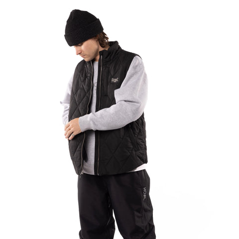 HOWL SEMI PUFFY VEST - BLACK