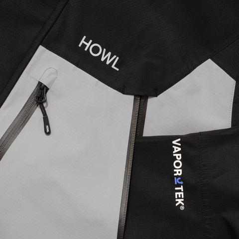 HOWL SHELL JACKET - BLACK