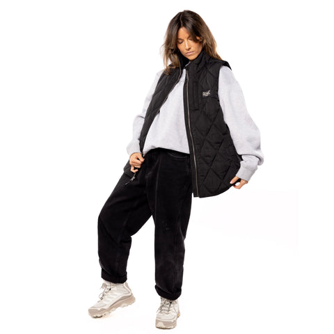 HOWL SEMI PUFFY VEST - BLACK