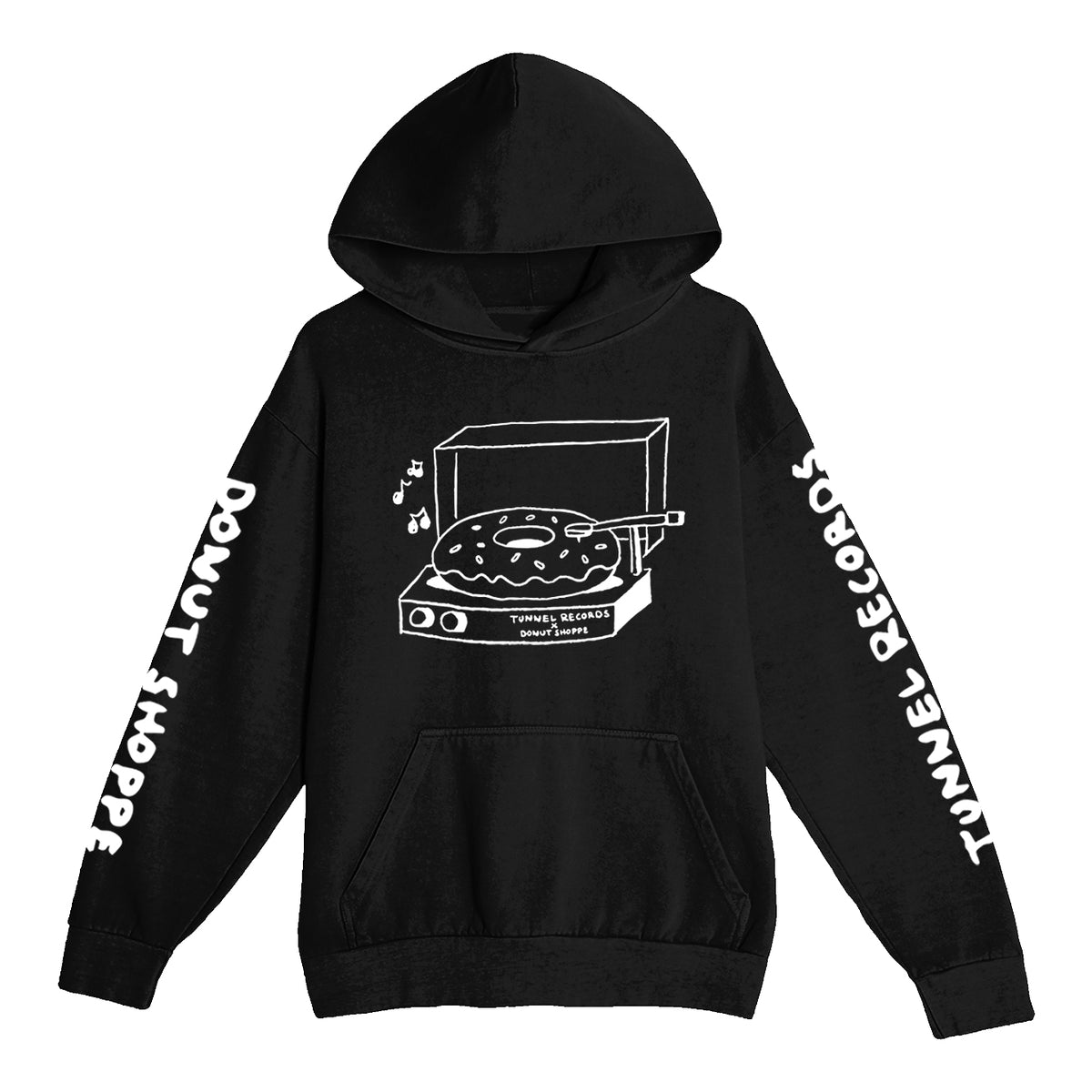 DS X Tunnel Records Hoodie - Black/White