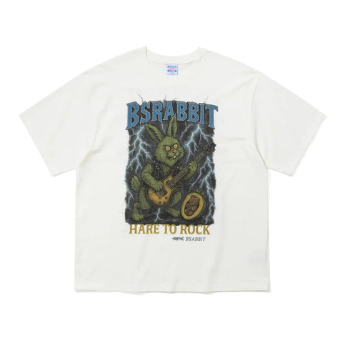 BSRabbit Rocktail Rabbit Box White T-Shirt