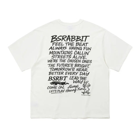 BSRabbit Rocktail Rabbit Box White T-Shirt