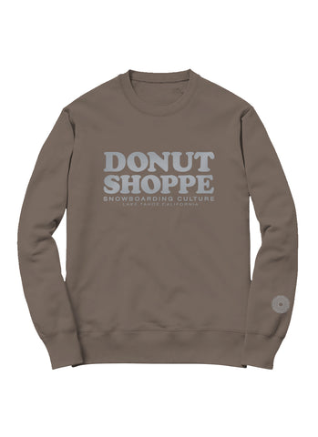 STACKED LAKE TAHOE CREWNECK MOCHA