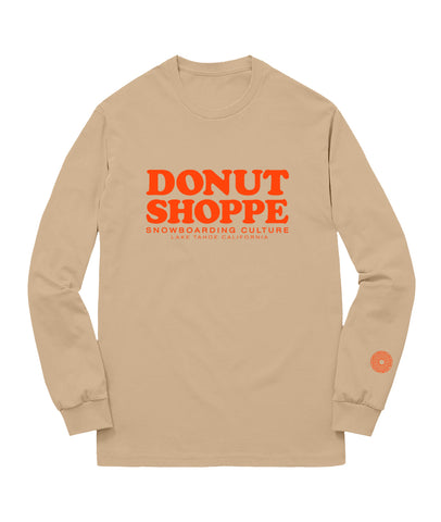 STACKED LAKE TAHOE LONG SLEEVE T-SHIRT TAN