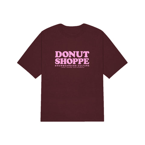 DS STACKED SAFARI SS T-SHIRT BURGUNDY PINK