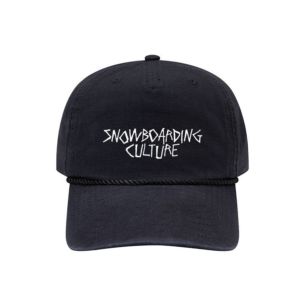 DONUT SHOPPE x GOON JAM 5 PANEL SNAPBACK HAT BLACK