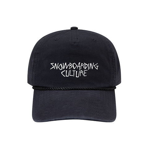 DONUT SHOPPE x GOON JAM 5 PANEL SNAPBACK HAT BLACK