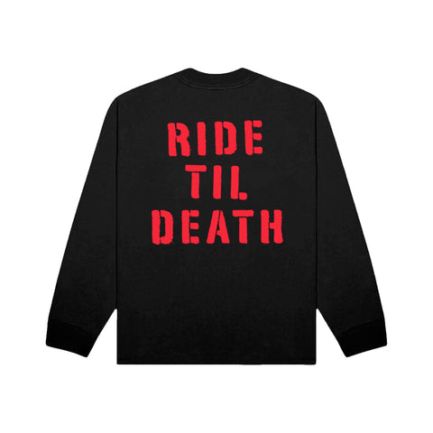 DONUT SHOPPE x KEVIN JONES Ride til Death Long Sleeve T-Shirt