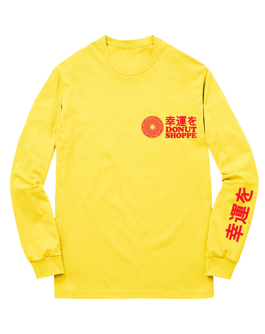 DS Lucky Kitty Long Sleeve T-Shirt Yellow