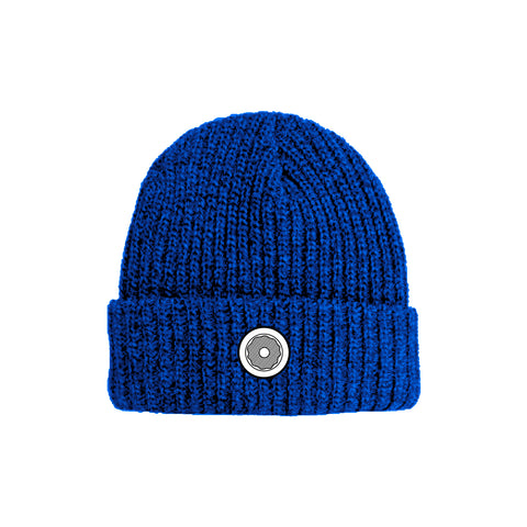 DS Icon Lumberjack Heavy Marl Knit Fold Beanie - Royal Blue