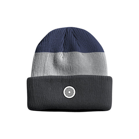 DS Icon 3 stripe heavy knit Charcoal/Grey/Navy