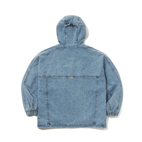 BSRabbit x Drink Sexy Wax real denim 5 pocket hooded jacket vintage blue