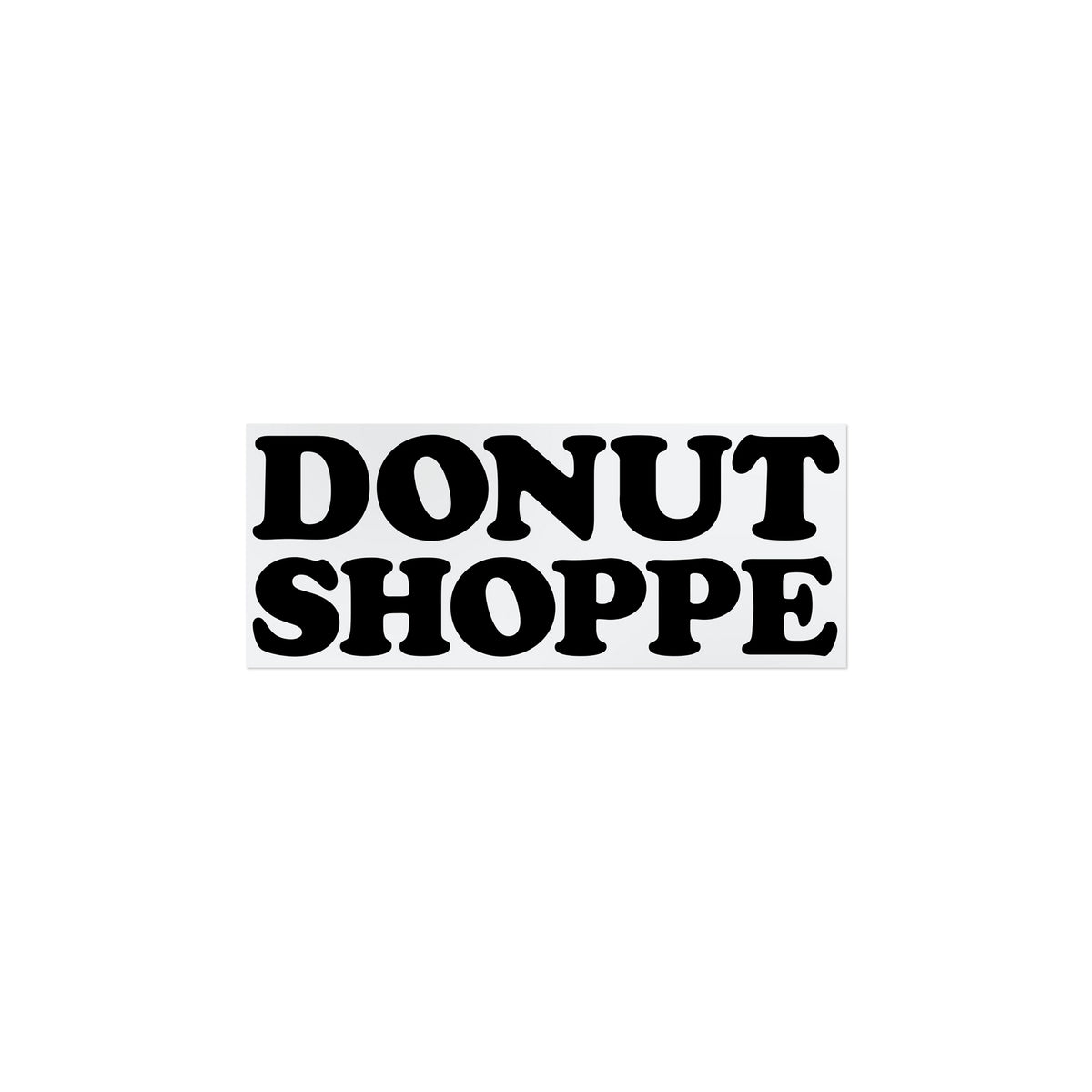 DONUT SHOPPE STACKED LOGO STICKER 4"