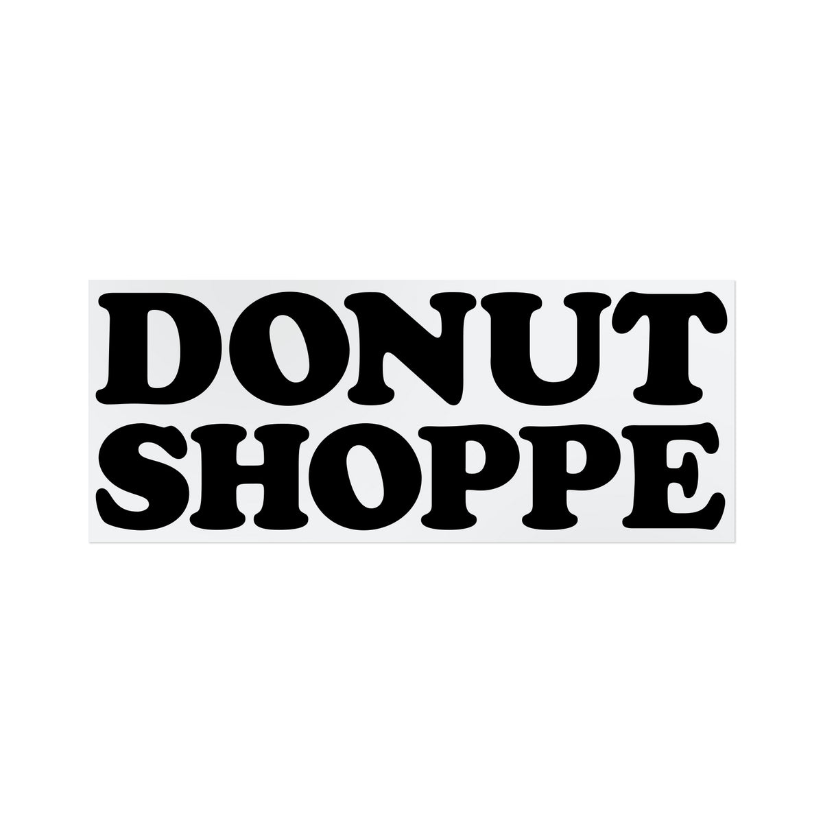 DONUT SHOPPE STACKED LOGO STICKER 8"