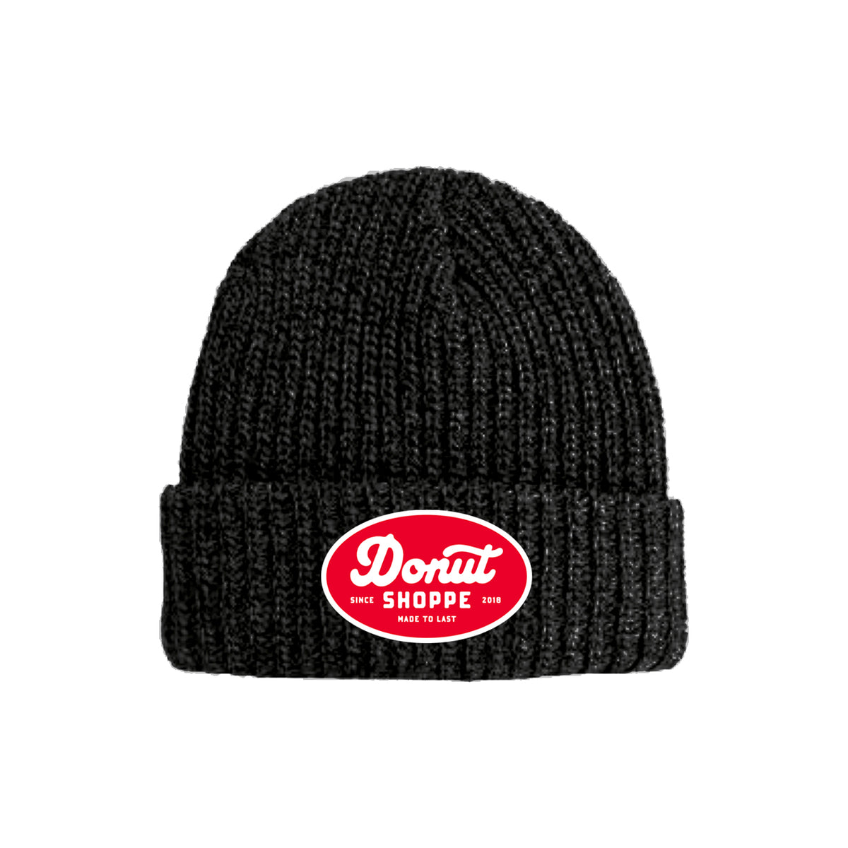 Donut Shoppe Made to Last  Workwear  Lumberjack Fold Beanie - Black