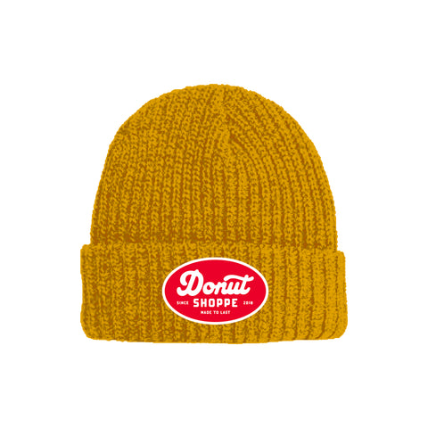 Donut Shoppe Made to Last  Workwear  Lumberjack Fold Beanie - Mustard