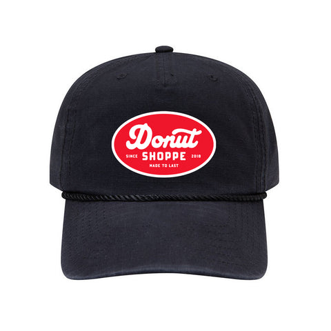 Donut Shoppe Made to Last  Workwear 5 Panel Hat - Black