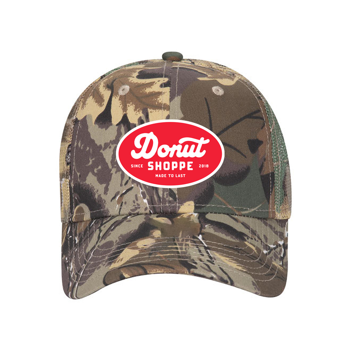 Donut Shoppe Workwear camo 6 panel snap back
