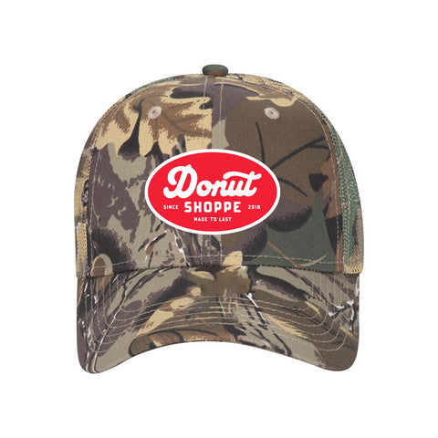 Donut Shoppe Workwear camo 6 panel snap back