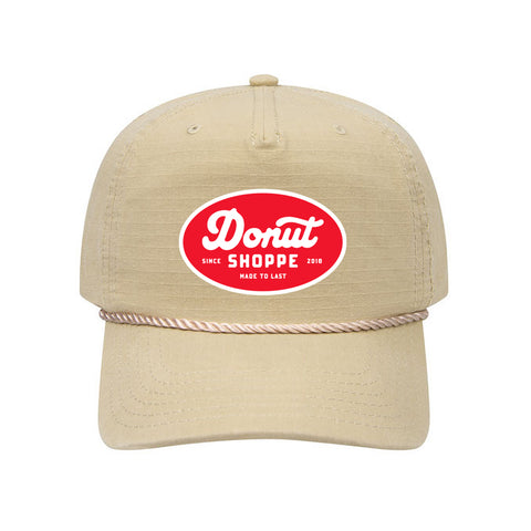 Donut Shoppe Made to Last  Workwear 5 Panel Hat - Khaki