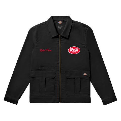 Donut Shoppe Made to Last  Workwear Utility Jacket - Black