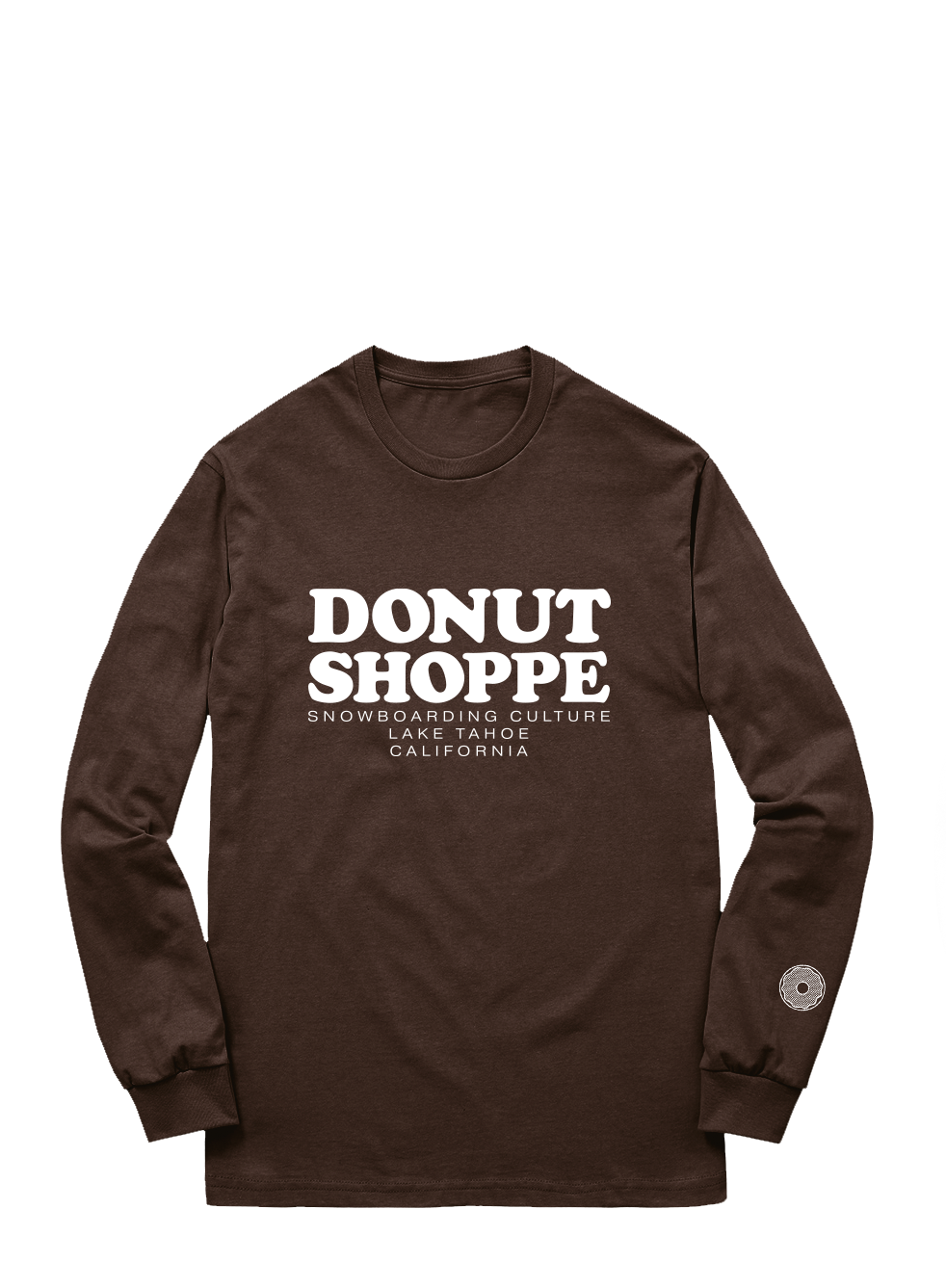 STACKED LAKE TAHOE LONG SLEEVE T-SHIRT BROWN