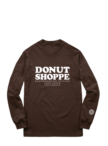 STACKED LAKE TAHOE LONG SLEEVE T-SHIRT BROWN